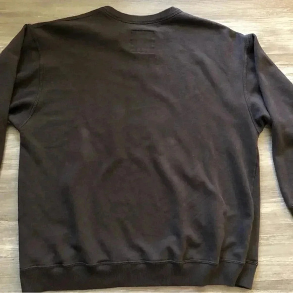 Hollister Womens M Long Sleeve Crew Neck Sweatshirt‎ Ebony Oversized Fit - Picture 3 of 6